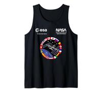 NASA Worm y Esa Logo ISS International Space Station Camiseta sin Mangas