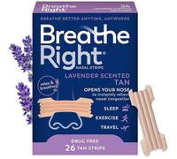 Nasal Strips Lavender Scent Extra Strength Tan Nasal Strips Help Stop Snoring Drug-Free Snoring Solution & Nasal Congestion Relief Caused By Colds &