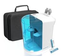 NASALFRESH MD Paquete premium - Sistema de riego nasal de doble potencia - Sistema de alivio de descongestionantes sinusales - 60 paquetes de solución salina, estuche, 2 juegos de almohadas nasales