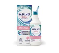 Nasalmer Baby Spray Nasal Fuerza Suave 1, 100% Agua de Mar, Alivio de la Secreción y Nariz Tapada, Bebés +15 días, 135 ml