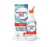 Nasalmer Plus Spray Nasal, 100% Agua de Mar, Alivio de la Congestión Severa, Adultos y Niños +2 años, 135 ml