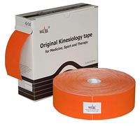 Nasara Original Cinta kinesiológica XXL para deportes y medicina, rollo de 5cm x 32m, Naranja