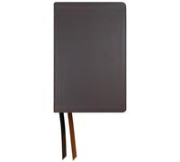 NASB Large Print Personal Size Bible with Full Translation Footnotes, Brown, Genuine Leather, 2020 text