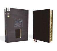 Biblia NASB Thinline – Bonded Leather negra – Letra roja – Índice con pestañas – Texto 1995