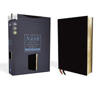 NASB, Thinline Bible, Large Print, Bonded Leather, Black, Red Letter Edition, 1995 Text, Comfort Print [Idioma Inglés]