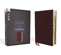 NASB, Thinline Bible, Large Print, Bonded Leather, Burgundy, Red Letter, 1995 Text, Thumb Indexed, Comfort Print: New American Standard Bible, ... 1995 Text, Thumb Indexed, Comfort Print