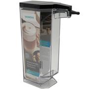 NaschLager Recipiente para leche completo 11032160 compatible con Siemens EQ.500 Integral/Classic, con tapa y manguera, apto para TQ503D01 TQ505D09 TQ507D02 TQ507D03, transparente/negro