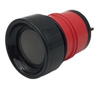 NaschLager Tapa compatible con Emsa Bludrop SS-520018 con cierre de repuesto, botella térmica de 0,5 L, 500 ml, color negro y rojo, pieza de repuesto para beber