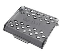 NaschLager Tapa de compartimento de polvo 421944084601, compatible con Philips EP 2200 3200 4300 5400, dosificador derivado, tapa de compartimento de polvo, color gris ahumado, apto para EP2220 10