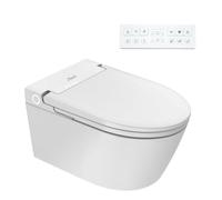 Nashi EOS - Inodoro Japonés Suspendido de Pared | Inodoro con Bidet | Universal: se adapta a cualquier bastidor | Luz Nocturna | Asiento Calefactable, Agua Caliente y Secado | WC Japones Inteligente
