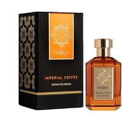 NASHJA Imperial Coffee Extrait de Parfum 100 ml - Perfume intenso y refinado, fragancia amaderada, ámbar y floral con notas de café, rosa y vainilla