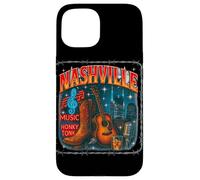 Nashville Bootleg Retro Music City Gráfico Carcasa para iPhone 15