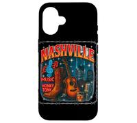 Nashville Bootleg Retro Music City Gráfico Carcasa para iPhone 16