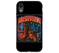 Nashville Bootleg Retro Music City Gráfico Carcasa para iPhone XR