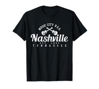 Nashville - Camiseta de manga corta con texto en inglés "Tennessee Country Music USA Camiseta