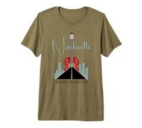 Nashville Music City es mi Tipo de Ciudad Black Outline Camiseta Premium