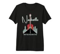 Nashville, Music City es mi Tipo de Ciudad Camiseta Premium