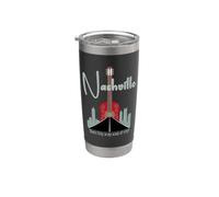 Nashville, Music City es mi tipo de ciudad Vaso térmico de acero inoxidable de doble pared
