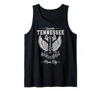 Nashville Tennessee Country Music City Guitarra Souvenir Camiseta sin Mangas