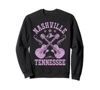 Nashville Tennessee Country Music City Guitarra Vintage Sudadera