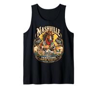 Nashville Tennessee Country-Musik-City USA Caballo Salvaje Caballo Camiseta sin Mangas