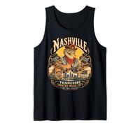 Nashville Tennessee Country-Musik-City USA Serpiente Guitarra Camiseta sin Mangas
