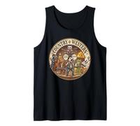 Nashville Tennessee Country & Western Music Capybara Axolotl Camiseta sin Mangas