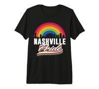 Nashville Tennessee LGBT Lesbian Gay Bisexual Rainbow LGBTQ Camiseta Premium