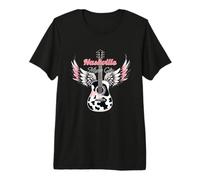 Nashville Tennessee Music City Vaquera Gracioso Camiseta Premium