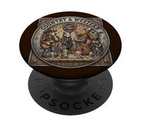 Nashville Tennessee Música Country y Western Capybara Axolotl PopSockets PopGrip Adhesivo