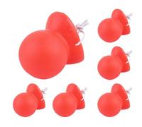 Naso da Clown Rosso per adulti - 3,5 cm/1,38 pollici naso da Clown,Nasoo da clownn in da 6 pezzi - Novità Nasso da clownn con Elastico per scherzi in Costume da Festa Anime, Giorno del da Clow