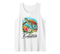 Nassau Bahamas Cruise Travel Isla del Caribe Tortuga Marina Camiseta sin Mangas