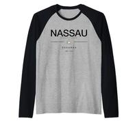 Nassau Bahamas Isla del Caribe Bahamas Vacaciones Nassau Camiseta Manga Raglan
