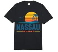 Nassau Bahamas Retro Sunset Beach Comfort Colors Adult Heavyweight T-Shirt