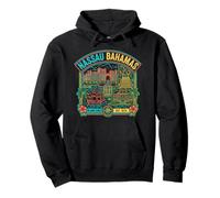 Nassau Bahamas Travel Souvenir City Monumento Turístico Regalo Sudadera con Capucha