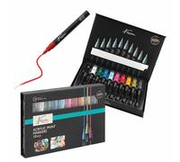 Nassau Fine Art - Lápices acrílicos para piedras resistentes al agua, 10 unidades, resistentes al agua, rotuladores acrílicos, rotuladores para vidrieras para lienzo, madera, regalos de Pascua para