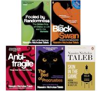 Nassim Nicholas Taleb Collection 5 Books Set (Fooled by Randomness, The Black Swan, Antifragile, The Bed of Procrustes & Skin in the Game)