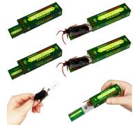 NASSMOSSE 4 Piezas de Goma de Broma Divertidas Cucarachas Realistas Goma de Choque Broma Práctica con Paquete Juguetes de Impactantes para Favores de Fiesta del Día de los Inocentes de Halloween