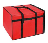 NASSMOSSE Bolsa aislada, Bolsa de Entrega de Pizza de Gran Capacidad, Bolsa de Calentamiento Reutilizable con Cremallera y manija para Alimentos Calientes/fríos, refrigerador de Catering