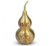 NASSMOSSE Calabaza de latón hueco Feng Shui decoración amuleto de buena suerte colgante Wu Lou para llaves de coche, bolso y viajes
