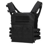 NASSMOSSE Chaleco táctico para hombres y mujeres, chaleco de seguridad ligero de liberación rápida, portador de placa para juegos de guerra de tiro de paintball al aire libre, negro