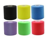 NASSMOSSE Cinta atlética de pre-Envoltura de 6pcs, 3 Pulgadas x 33 pies 6 Colores Athletic Athletic Prewrap, Cinta Deportiva autoadhesiva Transpirable a Prueba de Golpes