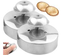NASSMOSSE Cortador de sándwich y sellador de 2 Piezas, sellador de sándwich de Acero Inoxidable de 3.5 Pulgadas, Herramientas de sándwich Redondos para Hacer Hamburguesas, Pastel, Pizza, bocanadas