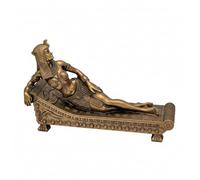 NASSMOSSE Estatua egipcia Figura de Cleopatra VII - Decoración egipcia Antigua de Resina de Bronce, Figura Coleccionable para exhibición en el hogar