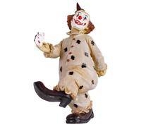 NASSMOSSE Figura de Payaso, Estatua Vintage de Resina de Payaso de Circo para decoración del hogar, Escultura Coleccionable Detallada para exhibir en estanterías y mesas