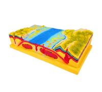 NASSMOSSE Modelo de enseñanza de geografía, Kit de Modelo de Terreno: tectónica de Placas 3D para el Aprendizaje de Ciencias en el Aula y en hogar