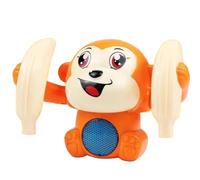 NASSMOSSE Roll & Glow Monkey Crawling Baby Toy con Luces y Sonidos a Partir de 6 Meses