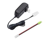 NASTIMA Cargador de batería inteligente 2-10S RC para paquetes de baterías Ni-MH de 7.2V 8.4V 9.6V compatible con Tamiya y Mini Tamiya Connector