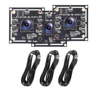 Nastopee Módulo de cámara USB ov9732 720p 30 fps 100° Gran Angular para Sistema de Dardos Detección Facial Detección de Profundidad Plug and Play con Cable de 2 m para Windows Linux Android