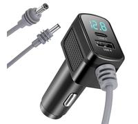 Nastopee Starlink Mini Cable de 12 V - Star Link Mini Auto 12 V-24 V Adaptador de encendedor de cigarrillos y cable CC 3 m/10 pies con pantalla digital, cable de carga con puerto USB tipo C